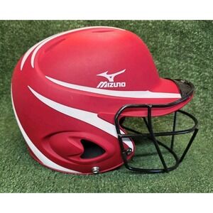 Youth Mizuno Full Fave Mask Fast Pitch Batting Helmet MBH601 Size 6 1/2 - 7 1/4